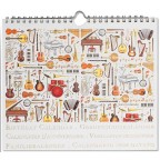 Perpetuel calendar of music instruments