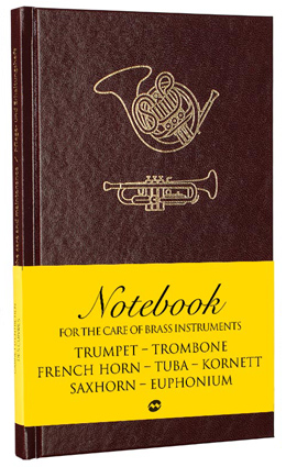 Notebook for the care of brass instruments